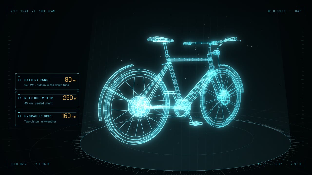 Sci-fi Hologram HUD — Volt · Spec Scan