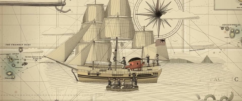 No.8 Mutiny on the Bounty (1935) in OPUSCAR 98, Admiralty Sea Chart Copperplate