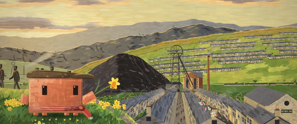 No.14 How Green Was My Valley (1941) in OPUSCAR 98, Welsh Valley Gouache