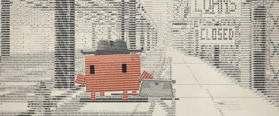 No.18 The Lost Weekend (1945) in OPUSCAR 98, Typewriter Character Art