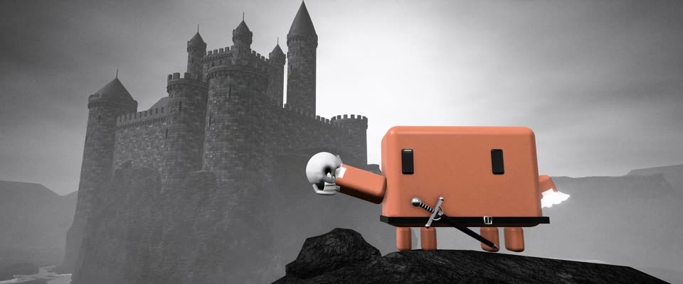 No.21 Hamlet (1948) in OPUSCAR 98, Deep-Focus Fog Castle, 3D B&W