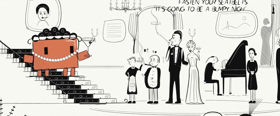 No.23 All About Eve (1950) in OPUSCAR 98, Hirschfeld One-Line Caricature