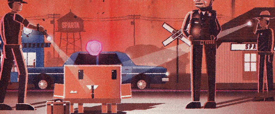 No.40 In the Heat of the Night (1967) in OPUSCAR 98, Three-Ink Risograph Night