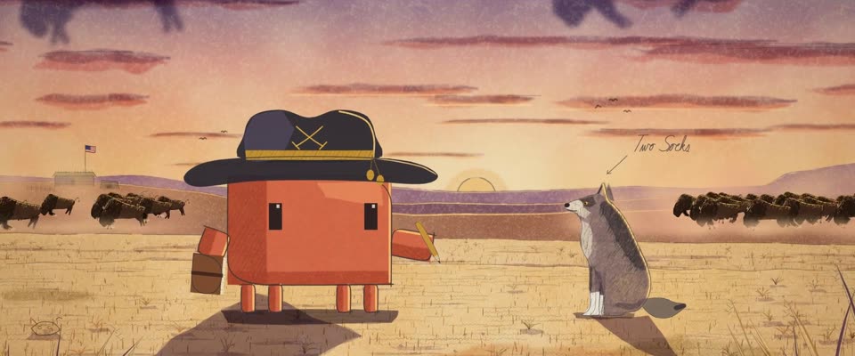 No.63 Dances with Wolves (1990) in OPUSCAR 98, Field Journal · Pencil & Watercolour