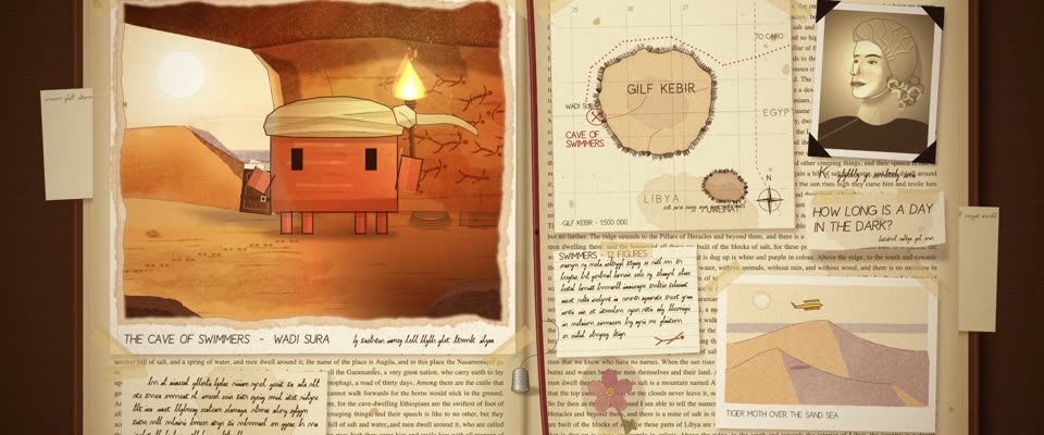 No.69 The English Patient (1996) in OPUSCAR 98, Explorer's Scrapbook Watercolour