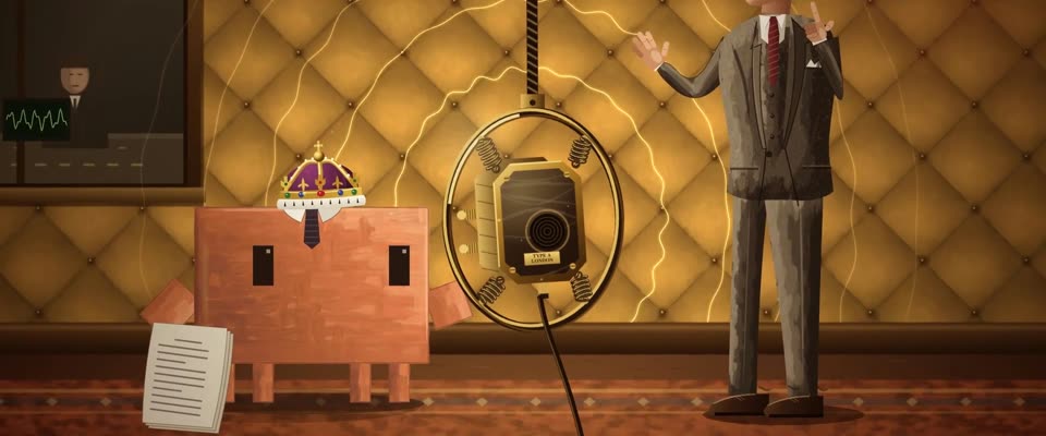 No.83 The King's Speech (2010) in OPUSCAR 98, Peeling Wall & Gold Broadcast Booth